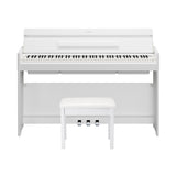 Yamaha Arius YDP-S56WH 88-Key GHS Home Digital Piano Bundle with White Keyboard Bench (White)