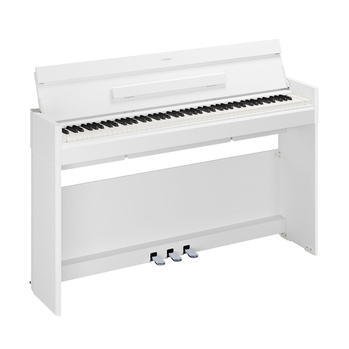Yamaha Arius YDP-S56WH 88-Key GHS Home Digital Piano Bundle with White Keyboard Bench (White)