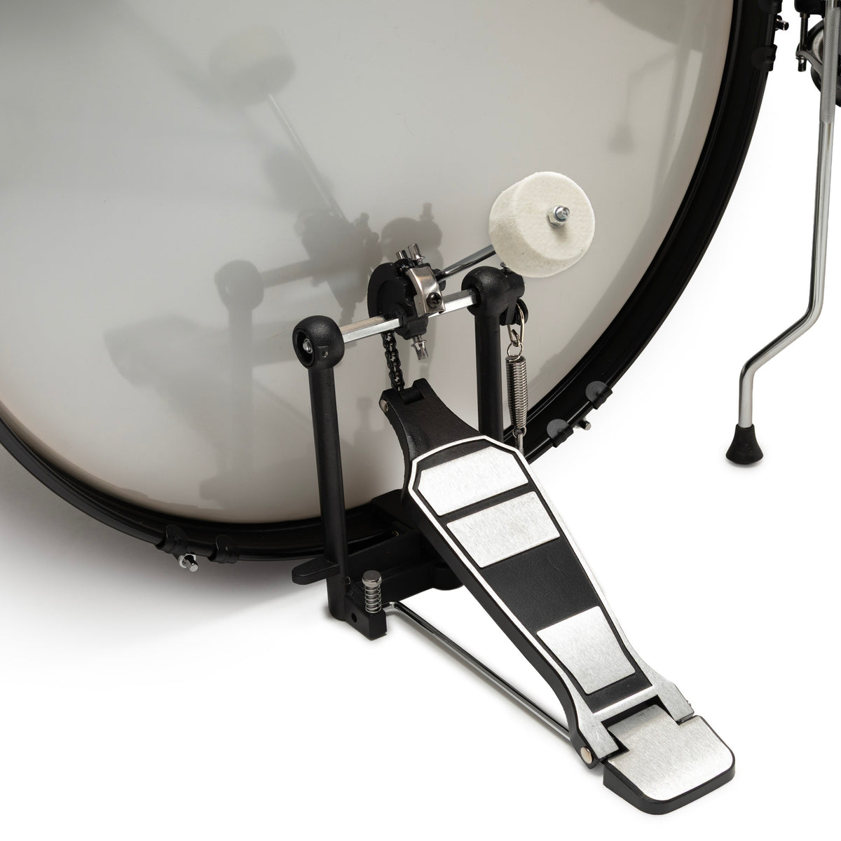 Silber & Co. 5-Piece Complete Acoustic Drum Set with Throne (Black)