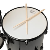Silber & Co. 5-Piece Complete Acoustic Drum Set with Throne (Black)