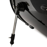 Silber & Co. 5-Piece Complete Acoustic Drum Set with Throne (Black)