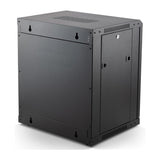 On-Stage RKD1200 12U Wall-Mount Knock-Down Steel Equipment Rack with Lockable Door and Side Panels
