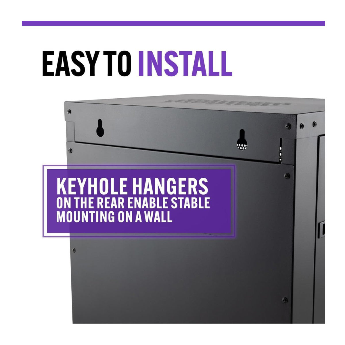 On-Stage RKD1200 12U Wall-Mount Knock-Down Steel Equipment Rack with Lockable Door and Side Panels