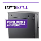 On-Stage RKD1200 12U Wall-Mount Knock-Down Steel Equipment Rack with Lockable Door and Side Panels