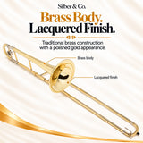 Silber & Co. Bb Tenor Trombone with Lacquered Brass Body and Case