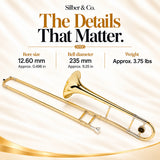 Silber & Co. Bb Tenor Trombone with Lacquered Brass Body and Case