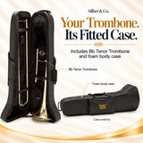 Silber & Co. Bb Tenor Trombone with Lacquered Brass Body and Case