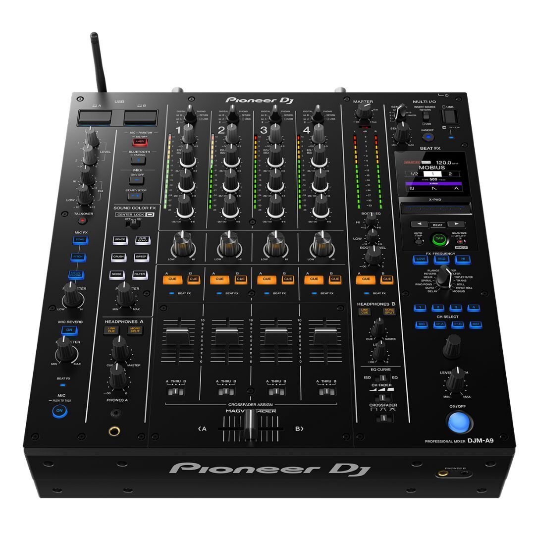 Pioneer DJ DJM-A9 4-Channel Professional DJ Mixer (Black) with Flight Case - 2