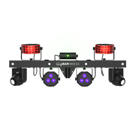 CHAUVET DJ GigBAR Move Lighting System with ILS – 5-in-1 with moving heads UV Laser Wireless Control