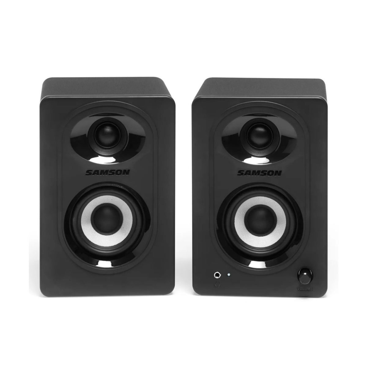 Samson MediaOne M30BT 3-Inch Powered Bluetooth Studio 20W Monitors (Pair, Black)