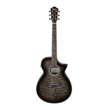 Ibanez AEWC16QA 6-String Acoustic-Electric Guitar (Transparent Black Sunburst)