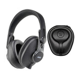 AKG K371-BT Bluetooth Over-Ear Closed-Back Foldable Studio Headphones Bundle with Case