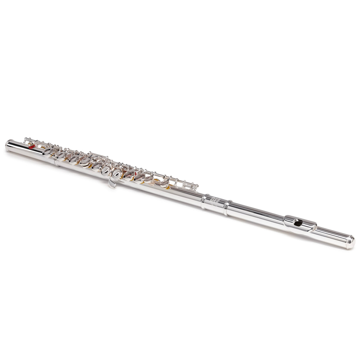 Silber & Co. C Flute (Silver) with 16 Closed Keys and Carrying Case - 2