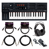 Arturia MiniFreak 37-Key Hybrid Synthesizer with Headphones, Pedal, and Cables