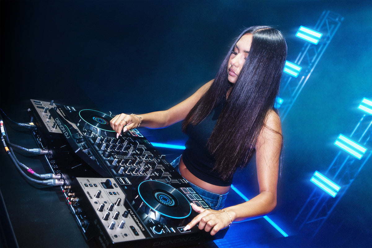 Denon DJ PRIME 4 G2 4-Channel Standalone DJ System with Built-in FX, Lighting Output, and Stems - LS5