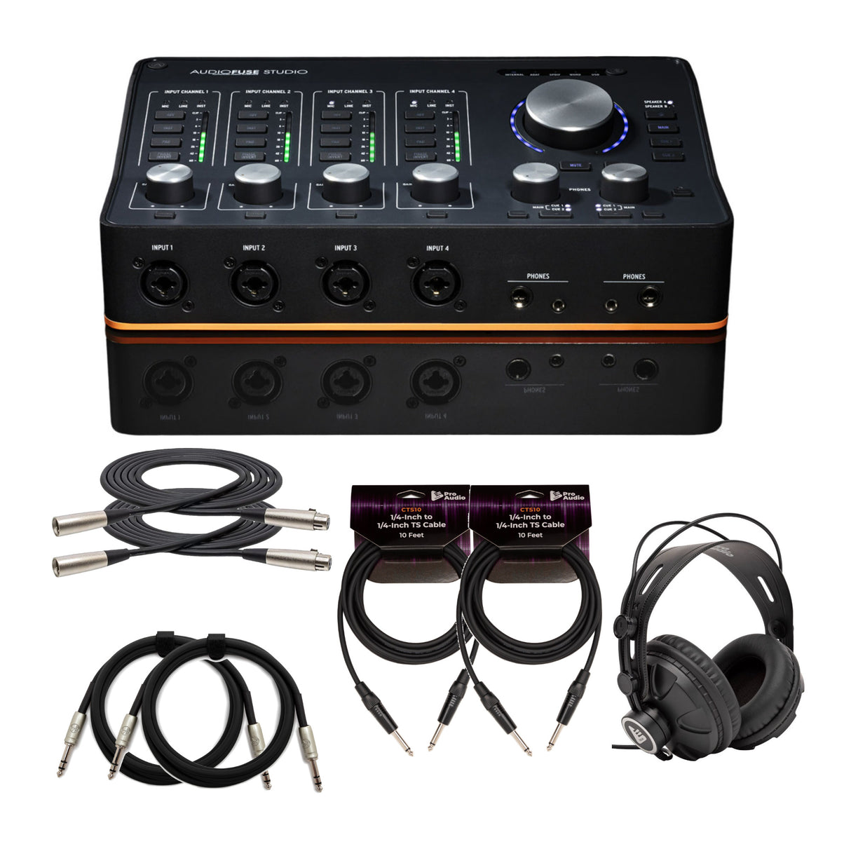 Arturia Audiofuse Studio Audio Interface with Headphones, XLR, 1/4-inch TRS, and 1/4-inch TS Cables
