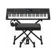 Roland GO:KEYS 5 Graphite Keyboard with Stand, Bench, Pedal, and Headphones - 1