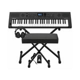 Roland GO:KEYS 5 Graphite Keyboard with Stand, Bench, Pedal, and Headphones - 1