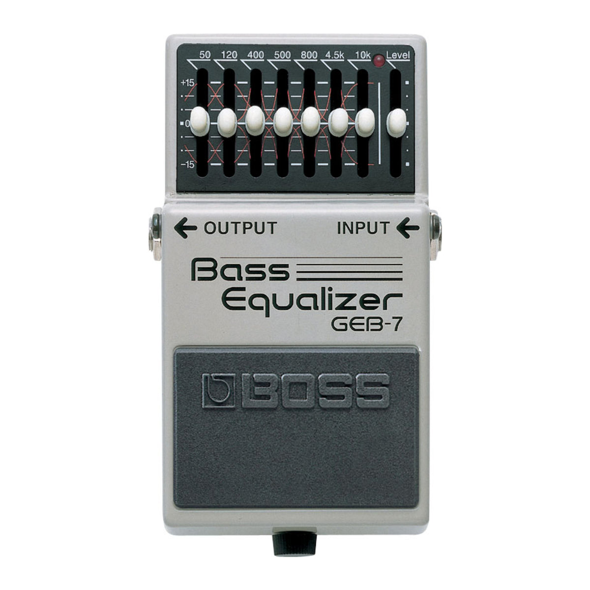 BOSS GEB-7 7-Band 50Hz to 10kHz Frequency Range Equalizer Pedal for Electric Bass Guitars