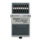 BOSS GEB-7 7-Band 50Hz to 10kHz Frequency Range Equalizer Pedal for Electric Bass Guitars