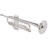 Silber & Co. Bb Trumpet (Silver) with 3 Piston Valves and Carrying Case - 2
