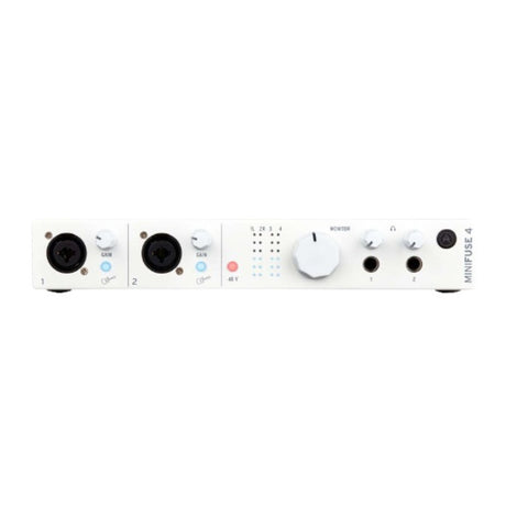 Arturia MiniFuse 4 Portable Audio/MIDI Interface USB Type-C Connectivity (White)