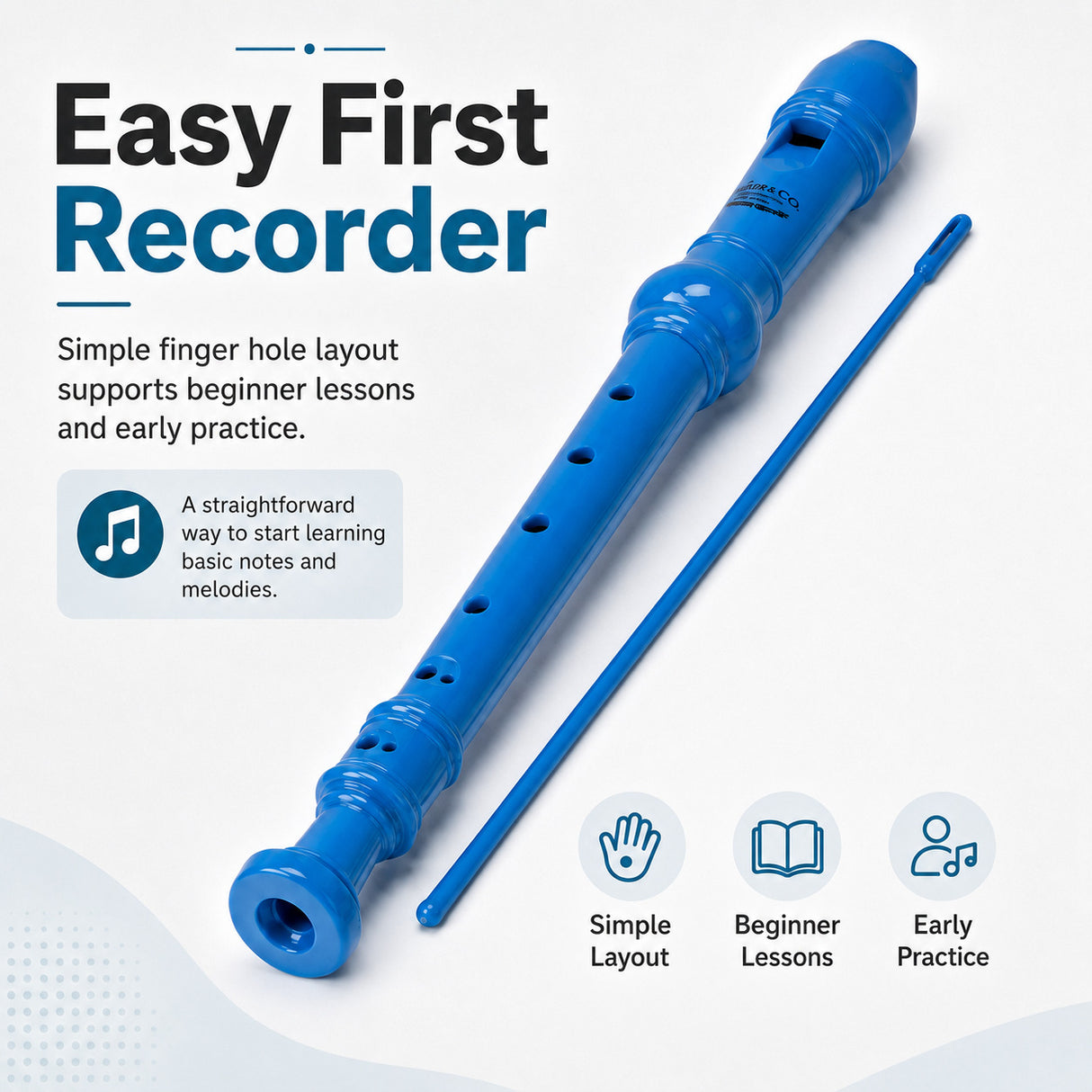 Silber & Co. Recorder (Assorted Colors) - Info5