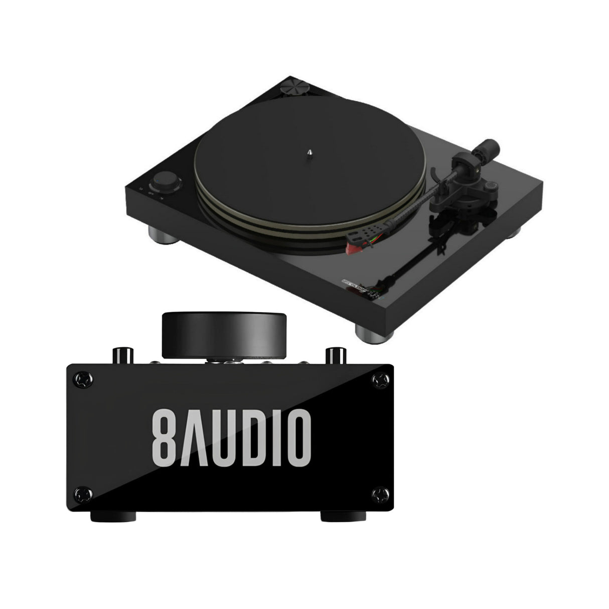 Reloop Turn 7 Premium HiFi Belt Drive USB Turntable with Amplifier System - 1