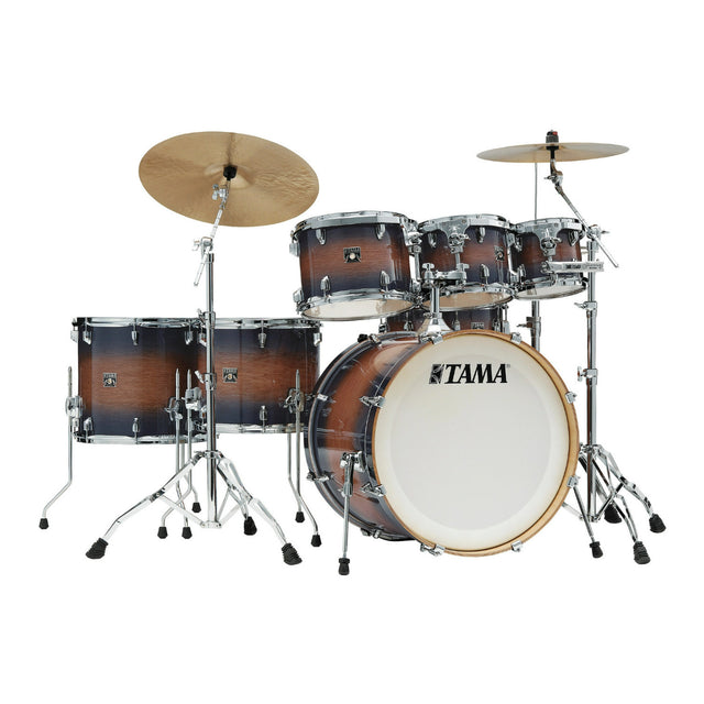 TAMA Superstar Classic 7-Piece Shell Pack with 22-Inch Bass Drum (Indigo Bintangor Burst) - 1