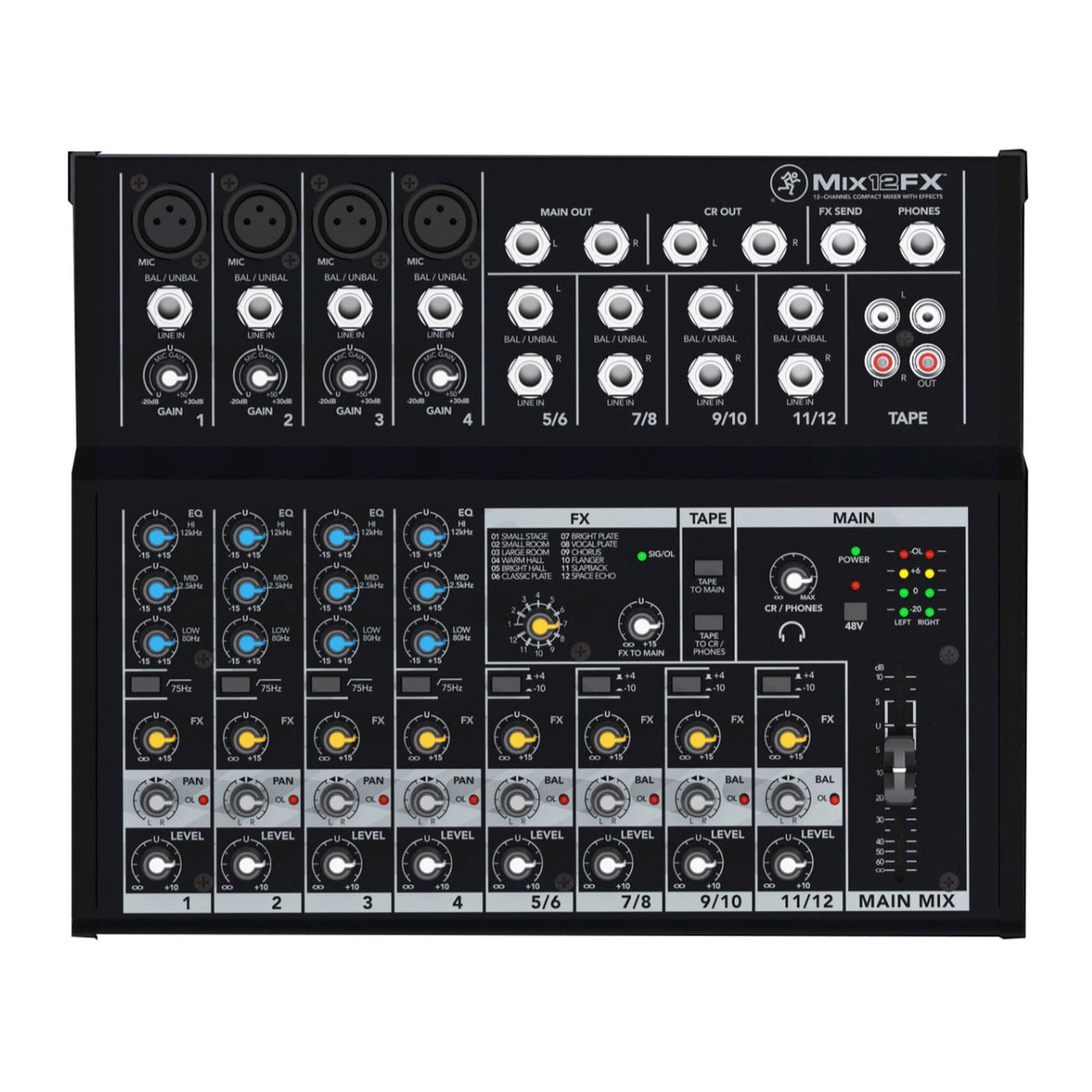 Mackie Mix12FX 12-Channel Compact Effects Mixer