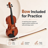 Silber & Co. 1/2 Size Student Violin Bundle InfoG 3
