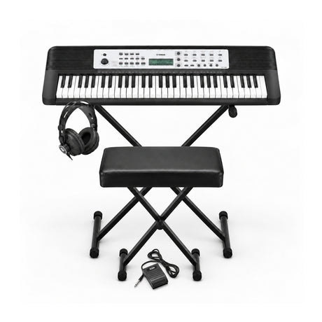 Yamaha YPT-280 61-Key Portable Keyboard with Stand, Bench, Headphones and Pedal Bundle - 1