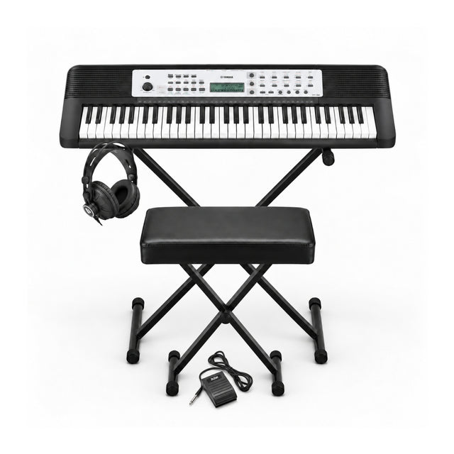 Yamaha YPT-280 61-Key Portable Keyboard with Stand, Bench, Headphones and Pedal Bundle - 1