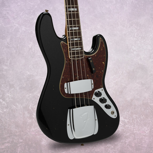 Fender Custom Shop 1966 Jazz Bass Journeyman Relic Guitar (Black)