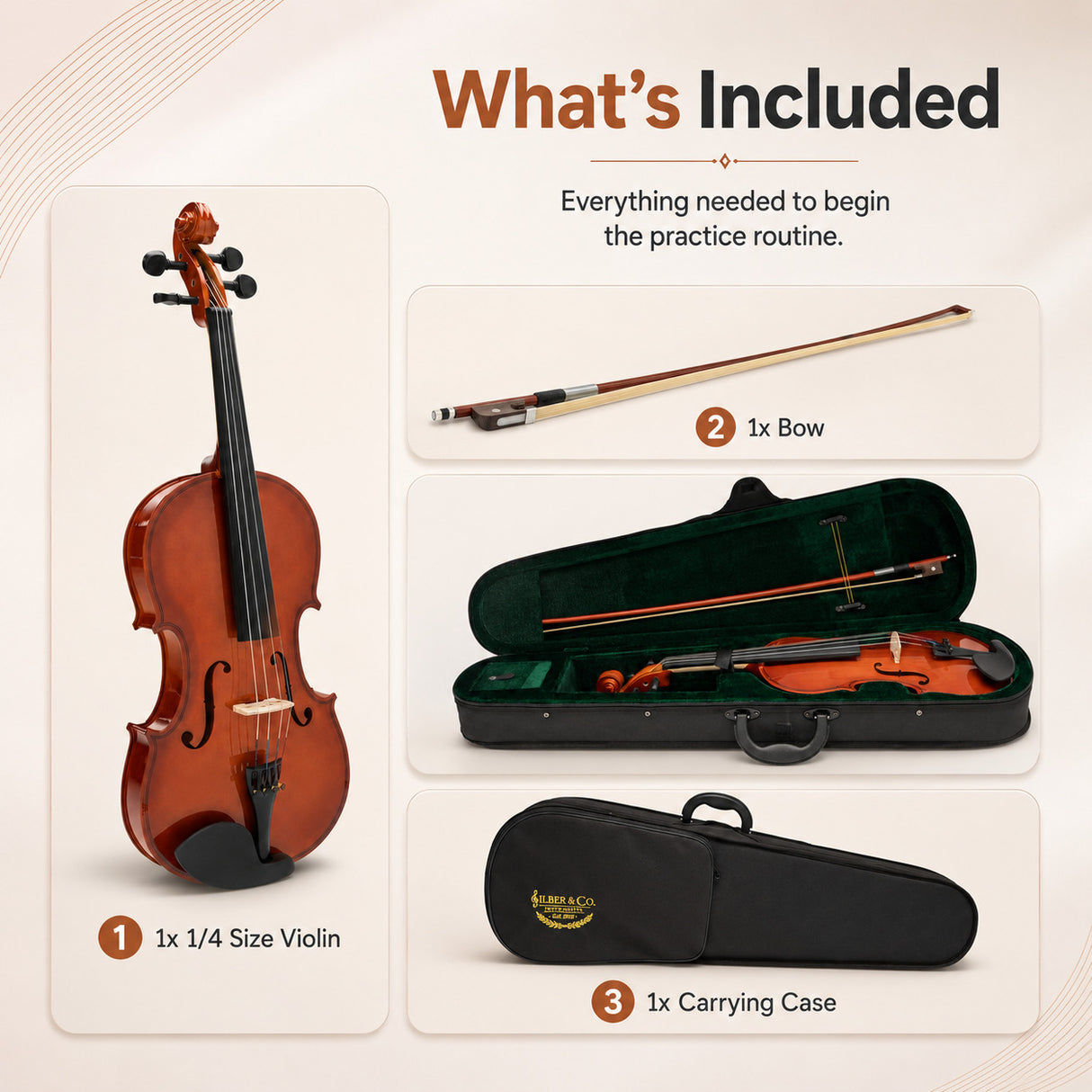 Silber & Co. 1/4-Size Violin InfoG 5