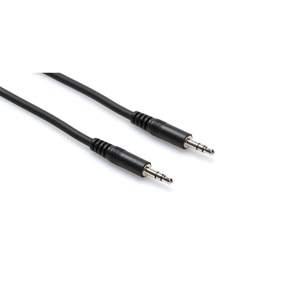 Hosa Stereo Interconnect 3.5 mm TRS to Right-angle 3.5 mm TRS (10')