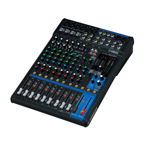 Yamaha MG12XU 12-Input 4-Bus Mixer Bundle with Cables - Includes TRS, XLR, and Stereo Breakout Cable - 2