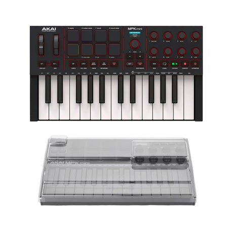 Akai Professional MPK Mini IV 25-Key USB-C MIDI Keyboard Controller Bundle with Controller Cover - 1