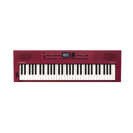 Roland GO:KEYS 3 Dark Red Keyboard with Stand, Bench, Pedal, and Headphones - 2