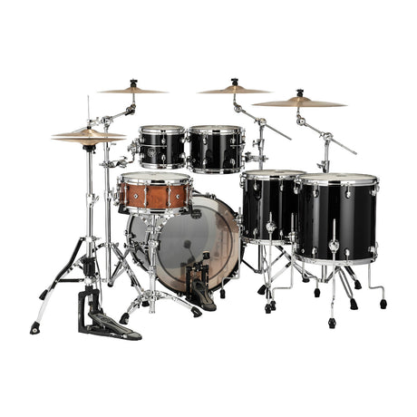 Mapex Saturn Evolution Workhorse Birch/Walnut 5-Piece Drum Shell Pack (Piano Black) - 3
