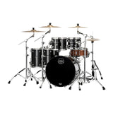 Mapex Saturn Evolution Workhorse Birch/Walnut 5-Piece Drum Shell Pack (Piano Black) - 2
