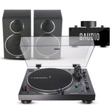 Audio-Technica AT-LP120XUSB Analog Turntable (Black) with Amplifier System