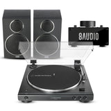 Audio-Technica AT-LP60XBT Turntable with Desktop Amplifier System Bundle