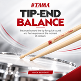 TAMA Traditional Series Drumstick Hickory 5A (Red)