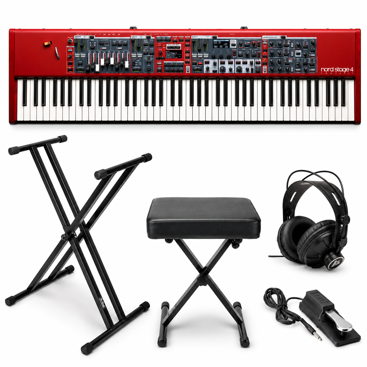 Nord Stage 4 88 88-Key Fully-Weighted Keyboard Bundle with Accesories Kit