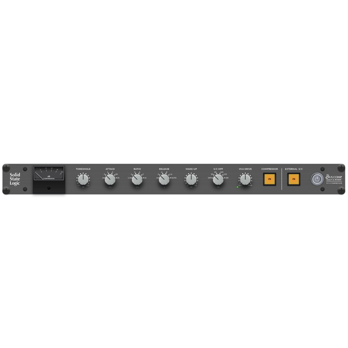 Solid State Logic 500 G-Series Stereo Bus Compressor Module with Sidechain HPF and Auto Release