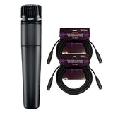Shure SM57 Instrument Microphone with 2 x XLR Cables