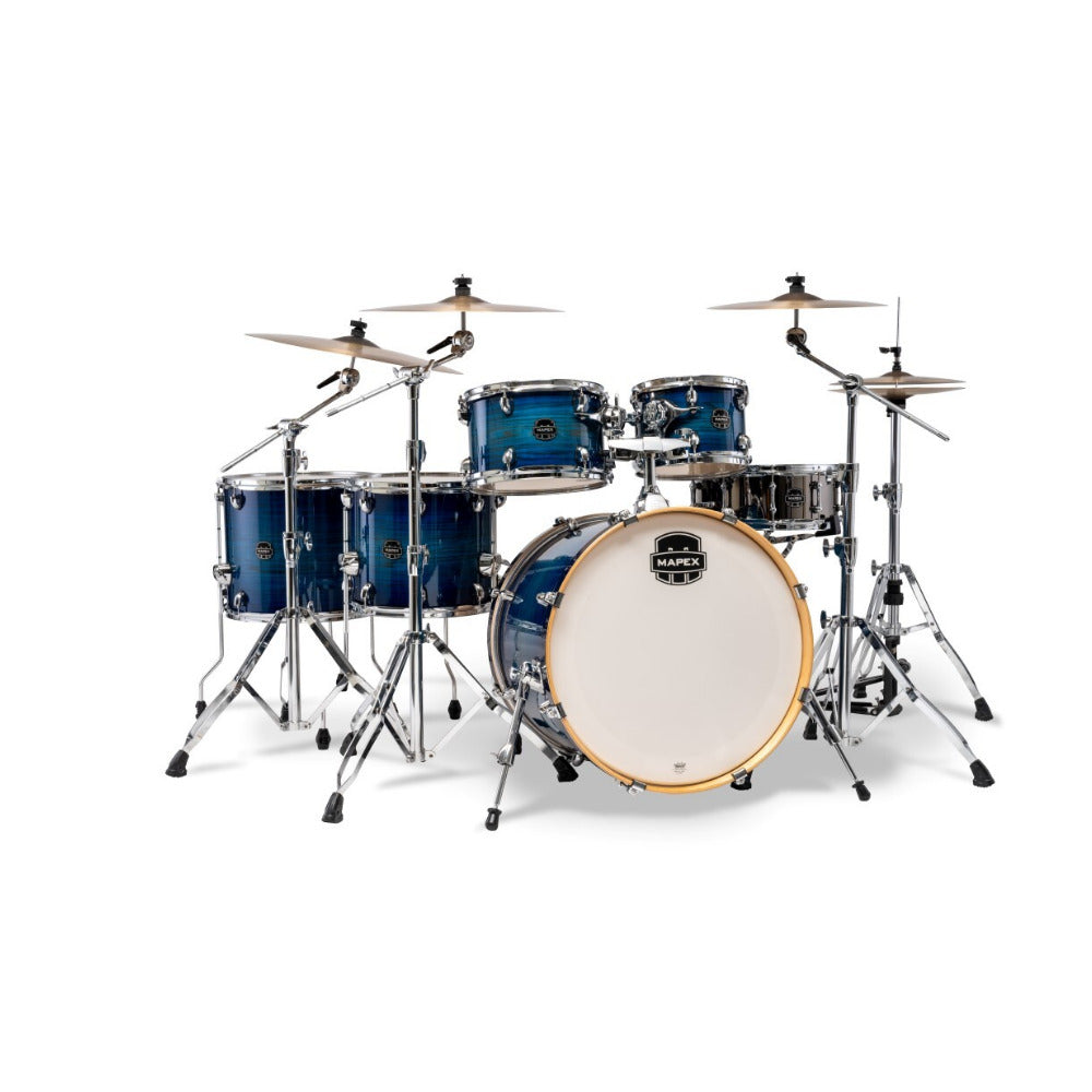 Mapex Armory Series Studioease Drum Shell Pack with Fast Toms (Blue Wave Burst)