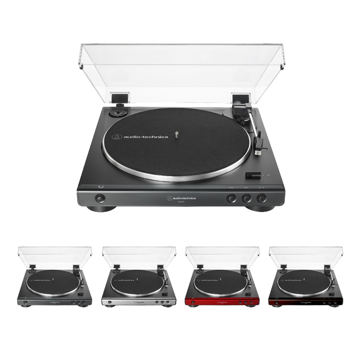 Audio-Technica AT-LP60X Gunmetal Fully Automatic Belt-Drive Stereo Turntable