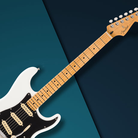 Fender Player II Stratocaster 6-String Electric Guitar with Maple Fingerboard (Polar White)